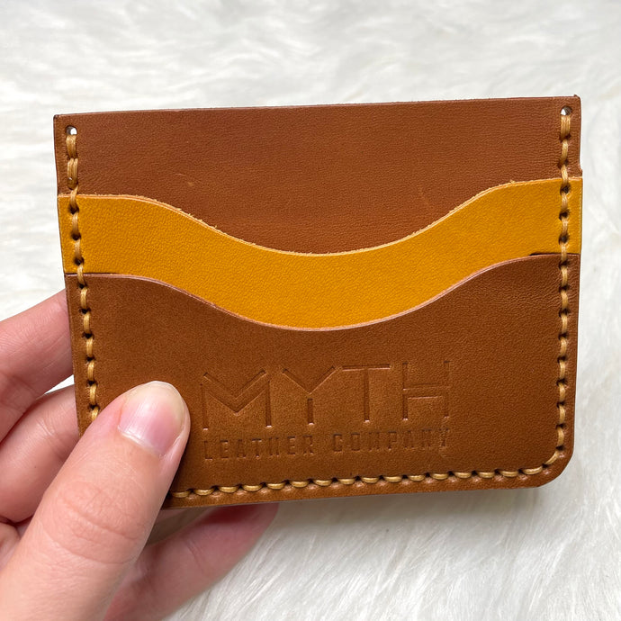 Minimalist Cardholder | Brown / Yellow