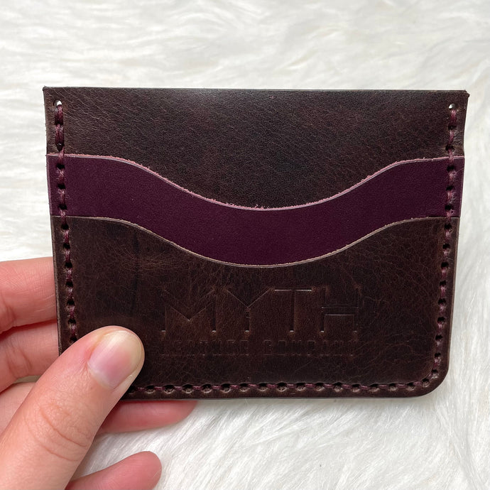 Minimalist Cardholder | Brown / Purple